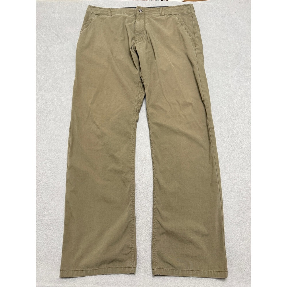 KUHL Slax Pants Mens 38x32 Tan Enduro Fabric Klassik Fit Hiking Outdoor Chino
